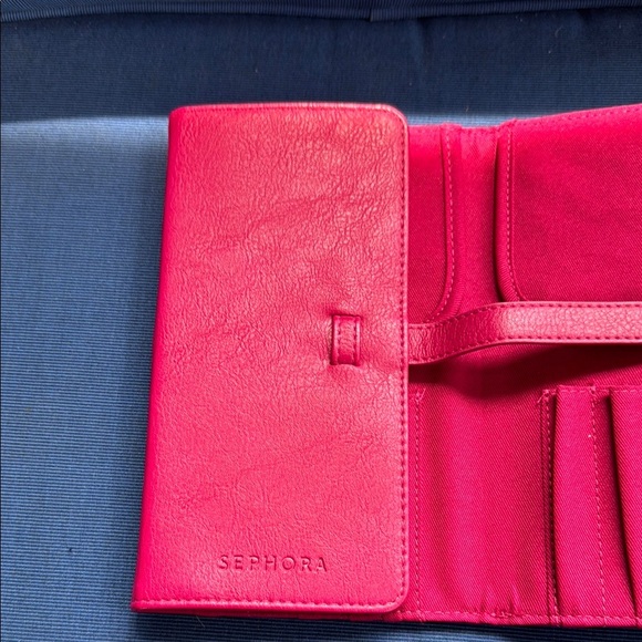 Sephora Pink Cosmetic Bag with Tri-Fold Design - Picture 5 of 6